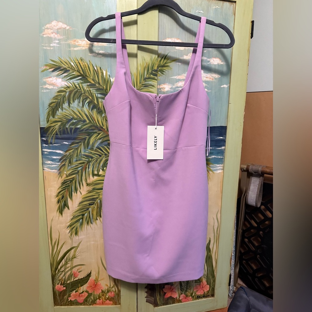Likely lilac Purple Mini Dress. Size 10. NWT